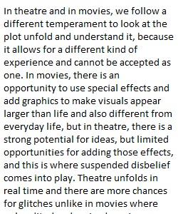 week 3 theatre-Introduction to humanities